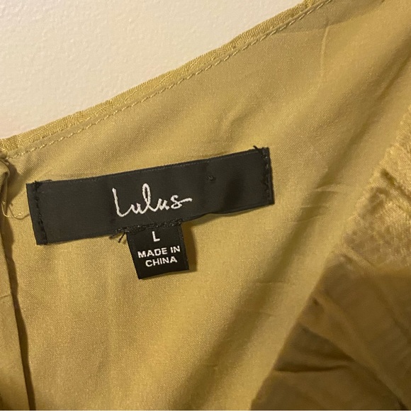 Tiers to You and I Lime Green Tiered Skort Romper size L - Picture 8 of 10